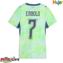 Camiseta Suiza Breel Embolo #7 Visitante Equipación para mujer Mundial 2026 manga corta